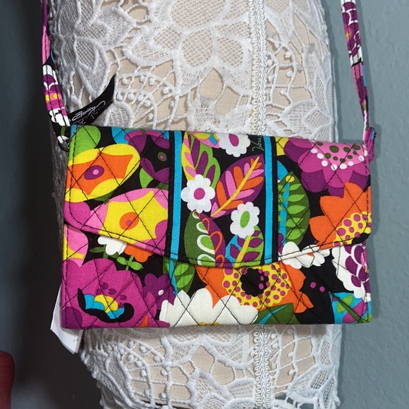 Nwt Vera Bradley va va bloom Strap Wallet crossbody - Picture 2 of 14